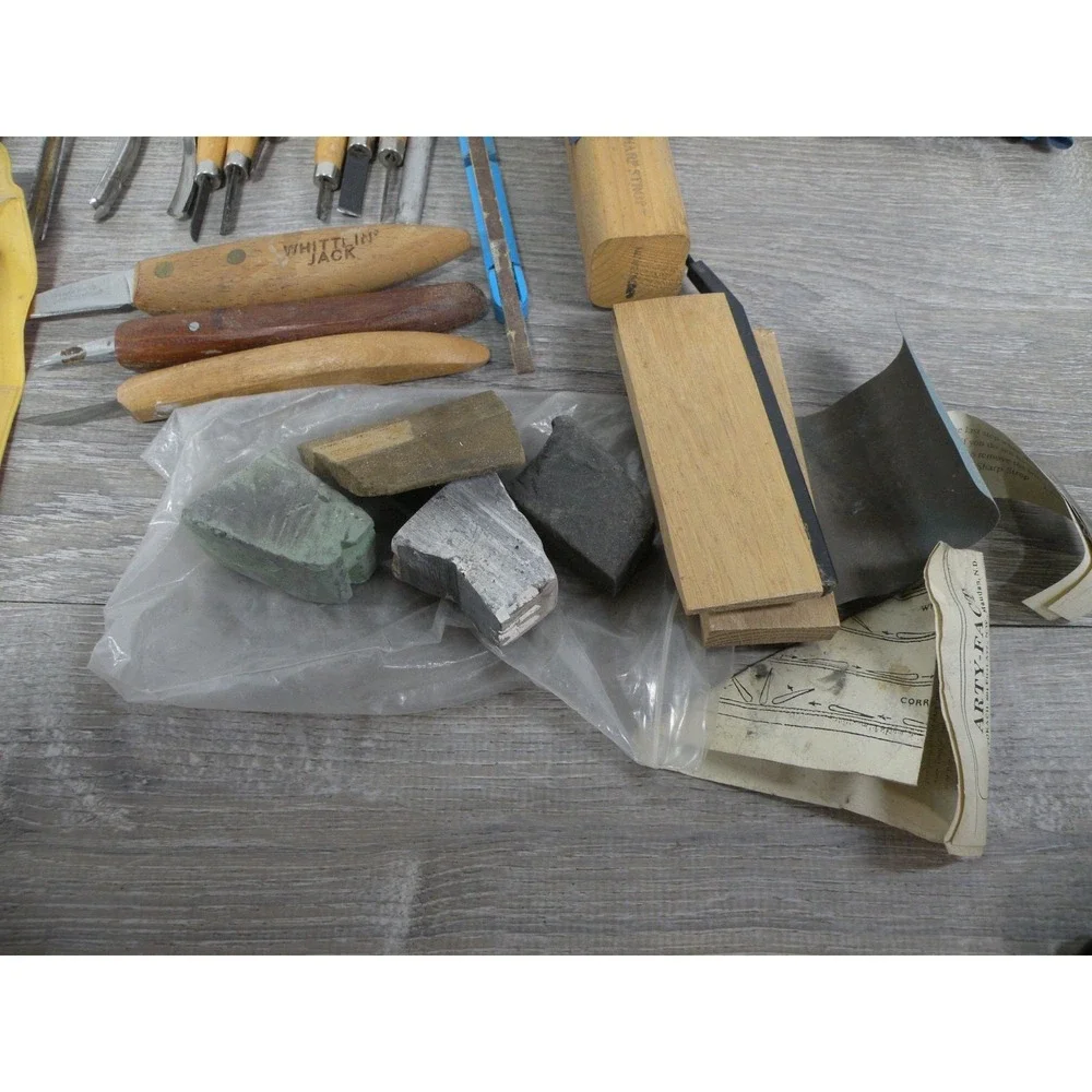 Vintage & Modern Wood Carving Tool Lot Ashley Iles General Walnut Hollow